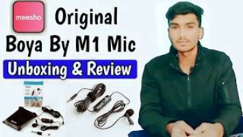 Best Budget mic for YouTubers || BOYA BY M1 Mic Unboxing & Review || Meesho Mic