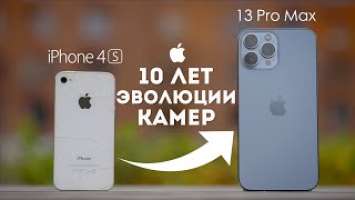 iPhone 13 Pro Max против iPhone 4S 10 лет эволюции камер iPhone