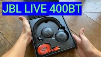 [UNBOXING]  JBL LIVE 400BT Bluetooth headphone fone - ASMR