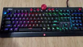 AOC's Agon AGK 700 Gaming Keyboard presets