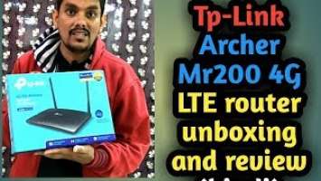 Tp-Link Archer Mr200 4G LTE router  [HINDI]