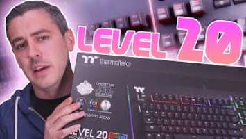 Thermaltake Level 20 RGB Keyboard Review + Giveaway - Too Much RGB???