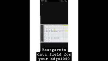 BEST DATA FIELD FOR YOU GARMIN EDGE 1040 EDGE 1040 SOLAR  EDGE 1030 and 1030 plus