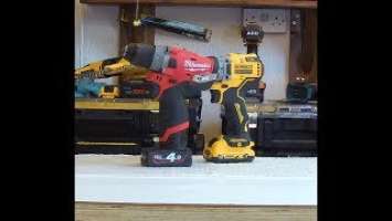 DEWALT 12v Brushless DCD 701 Drill VS MILWAUKEE M12 FPD GEN2