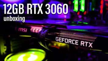 12GB RTX 3060 | Graphics Card Unboxing & Set Up 2021 | Msi Ventus 3x Rtx 3060 12G OC