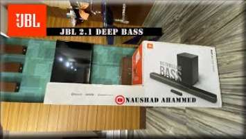 JBL 2.1 Deep Bass Soundbar Unboxing Testing