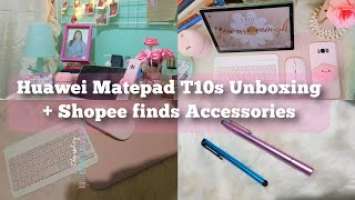 Huawei Matepad T10s Unboxing + Shopee finds Accessories with links | Philippines