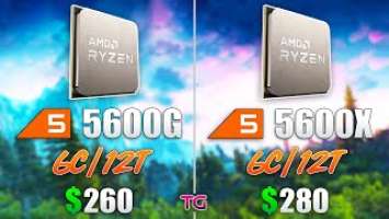 Ryzen 5 5600G vs Ryzen 5 5600X - Test in 8 Games