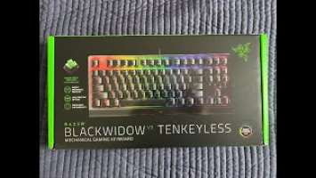 Razer Blackwidow V3 Tenkeyless (TKL) Unboxing + Gameplay!