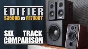 Edifier S350DB vs Edifier R1700BT  ||  6-Track Comparison