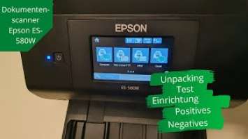 Epson ES-580W Dokumentenscanner Scanner im Test!