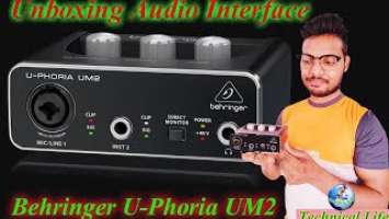 Unboxing Behringer U-Phoria UM2 Audio interface