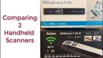 IRIScan Book 5 WIFI vs MiWand 2 Pro WiFi - 2 handheld scanners, unboxing & comparison.