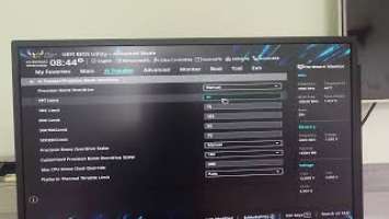 Asus Tuf gaming B450M pro ii bios settings Ryzen 55600G PBO curve optimizer.