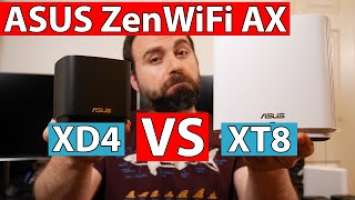 ASUS ZenWiFi AX XT8 vs ASUS ZenWiFi AX Mini XD4