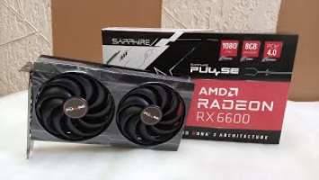 AMD Radeon RX 6600 Sapphire Pulse 8GB Unboxing + Furmark Stress Test 2021