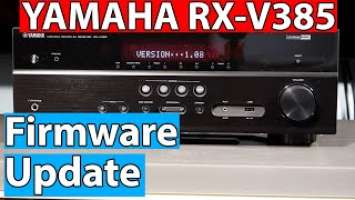 Yamaha RX-V385 Firmware Update