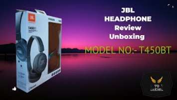 JBL Headphone || Wireless Bluetooth T450bt || Unboxing &Review in (Hindi), जेबीएल हेडफोन under 2000