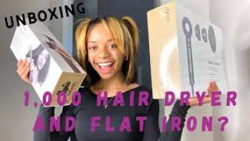 UNBOXING: DYSON SuperSonic Dryer & Corrale Flat Iron 1,000$ ?