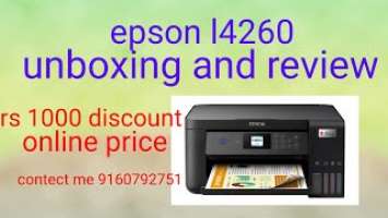 epson l4260 unboxing and review