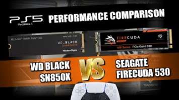 PS5 SSD Seagate Firecuda 530 vs WD Black SN850X SSD Comparison