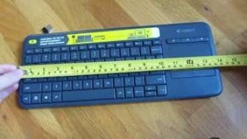 Logitech Wireless Touch Keyboard K400 Plus (Measurements)