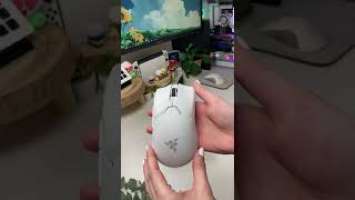 Aesthetic white Razer Viper V2 Pro mouse unboxing!