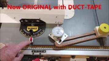 DeWALT DWE 7492-qs MITER GAUGE UPGRADE Part 18