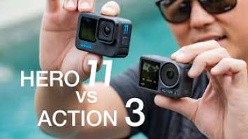 GoPro Hero 11 vs DJI Osmo Action 3 | Who's The New King of Action Cameras?