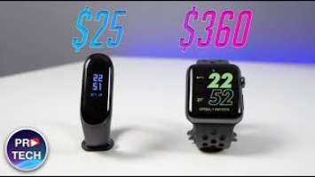 Xiaomi Mi Band 3 vs Apple Watch 3! Стоит ли переплачивать?