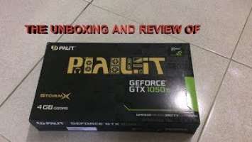 Palit GeForce GTX 1050ti 4gb 128bit StormX Unboxing and review