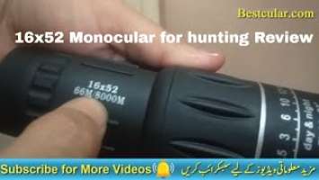 New Bushnell 16x52 Telescope Monocular Review & Unboxing for hunting