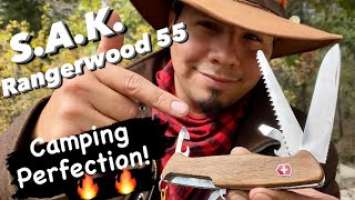 The PERFECT Camping Knife! Victorinox Rangerwood 55 Review!