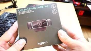 Распаковка и Обзор Стриминг Вэб Камеры Logitech c922 Pro Stream Full HD Webcam