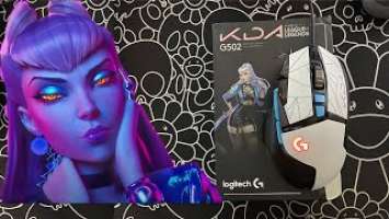 Logitech G502 Hero KDA edition Unboxing and First Impression League of Legends Mouse ?!?!