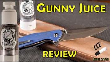 REVIEW: Gunny Juice - Poly Diamond Emulsion for stropping blades and other cutting edges