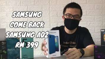 Unboxing Samsung Galaxy A02 3GB + 32GB Rm399 Camera Spec Design Video And Antutu Benchmark Test