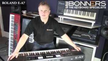 Roland EA7 Keyboard UK Demo Part 1  Overview & Sounds