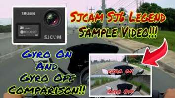 SjCam Sj6 Legend Sample Video | Gyro On And Gyro Off Comparison | Motovlog