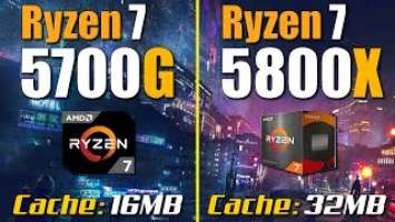 Ryzen 7 5700G vs. Ryzen 7 5800X | RTX 3090