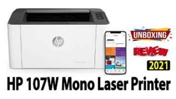 HP Laser 107w unboxing & Review 2021 | Best Budget Printer 2021 | Mono Printer | Wifi Printer setup