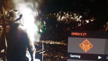 Omen X 27 Monitor settings for gaming