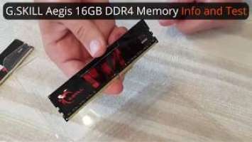 G.SKILL Aegis 16GB DDR4 Memory TEST - 3000MHz