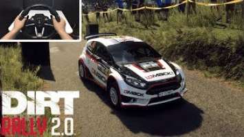 DiRT Rally 2.0 - Ford Fiesta R5 - Czarny Las Poland - Hori Racing Wheel Overdrive RWO - Gameplay