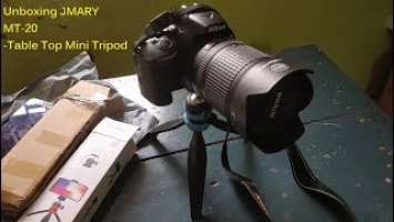 Unboxing JMARY MT-20-Table Top Mini Tripod | unboxing of mini standard tripod for Mobile & DSLR