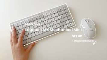 Logitech MX Mechanical Mini Keyboard & Signature M650 Wireless Mouse Unboxing + Set up + Review