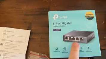 TP-Link 5 Port Gigabit Ethernet Network Switch - Ethernet Splitter TP-Link Review Setup