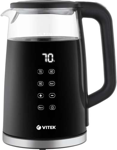 Чайник электрический Vitek VT-8827, 2200Вт, черный