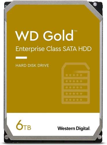 Жесткий диск WD Gold WD6003FRYZ,  6ТБ,  HDD,  SATA III,  3.5"