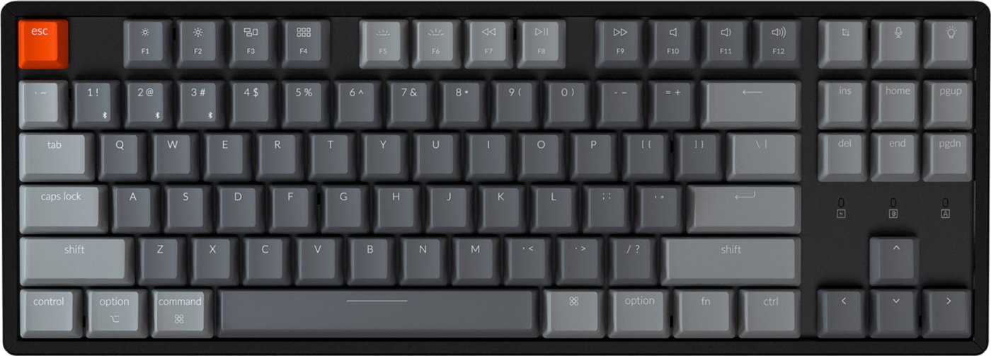 Keychron K8 RGB Backlit Aluminium Frame Gate Gateron Brown (Tactile)